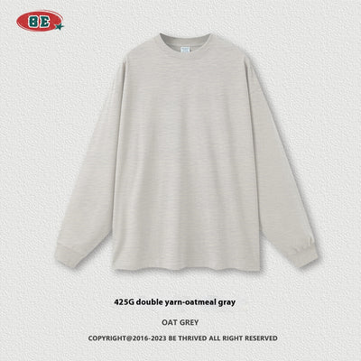 Camiseta Manga Larga Oversize para Hombre - Algodón Puro Otoño Invierno - Image 7