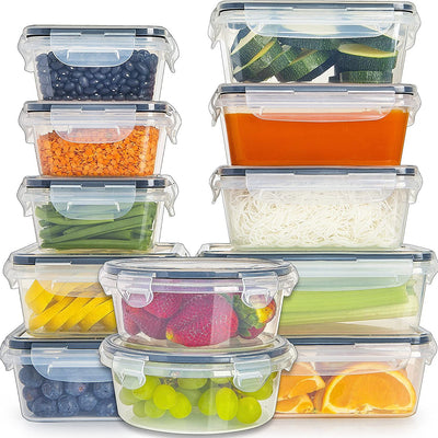 Juego de 12 Contenedores Herméticos para Cereales y Alimentos Frescos - Image 3