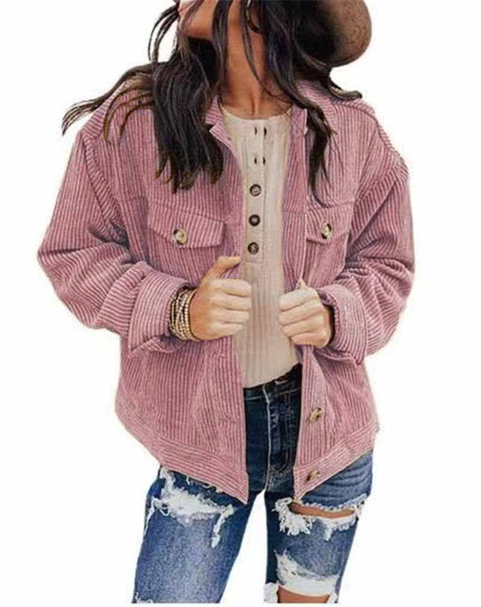 Cardigan de Terciopelo Suelto para Mujer - Abrigo Casual Otoño Invierno - Image 10