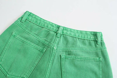 Jeans Rectos Cintura Alta Versátiles Efecto Mopping - Image 20