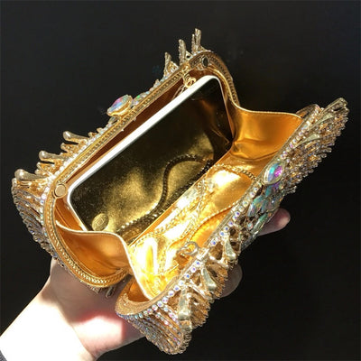 Cartera Clutch Vacía con Diamantes - Estuche Rígido de Lujo - Image 23