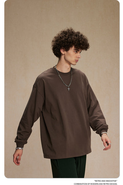 Camisa Manga Larga Cuello Redondo para Hombre - Image 8
