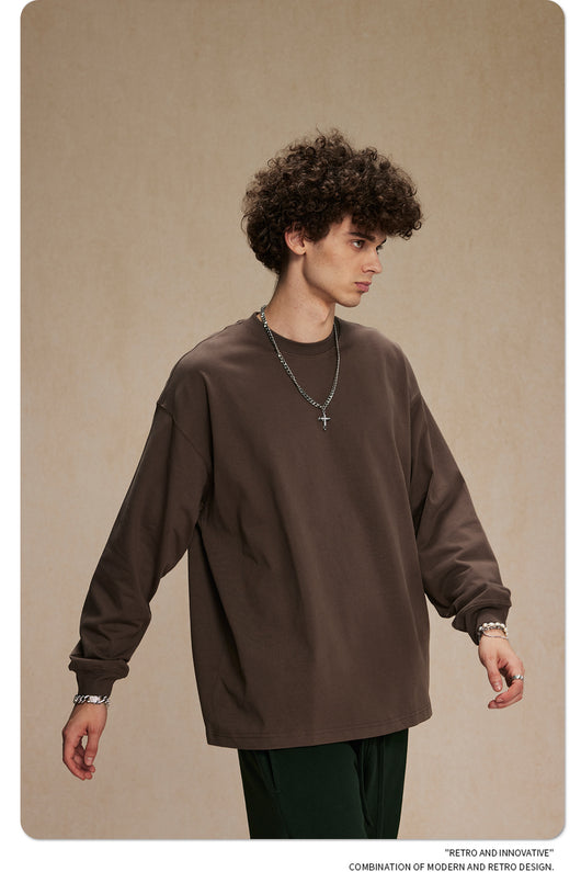 Camisa Manga Larga Cuello Redondo para Hombre - Image 8