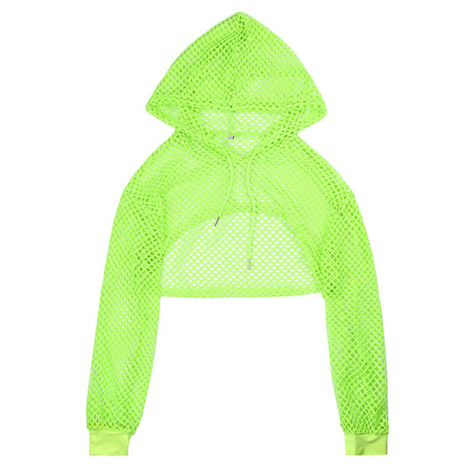 Blusa Transpirable con Encaje Calado y Protección Solar para Mujer - Image 7