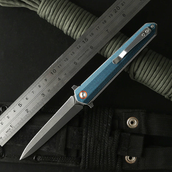 Cuchillo Plegable Multifuncional Portátil con Herramientas para Camping y Supervivencia