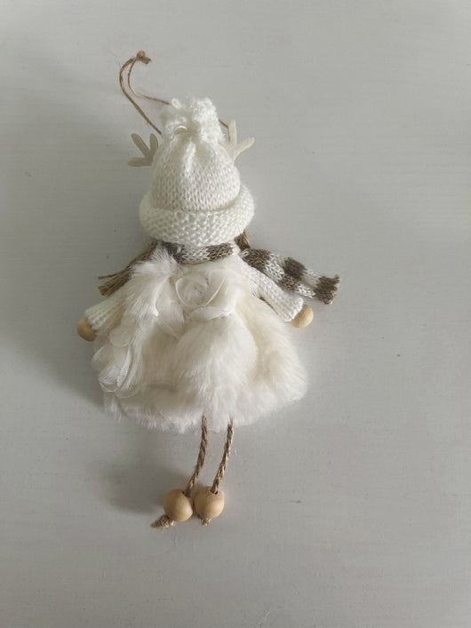 Muñeca Decorativa Navideña con Astas y Alas de Ángel - Image 20