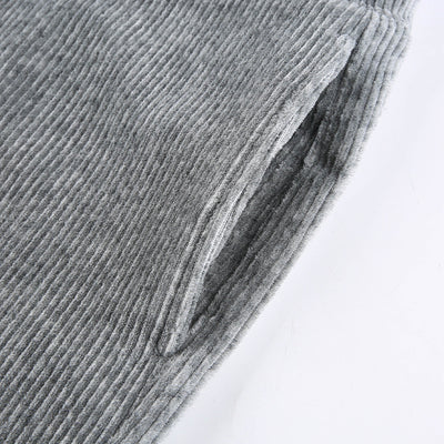Pantalones de Pana Cintura Alta con Bolsillos - Corte Relajado y Slim - Image 27