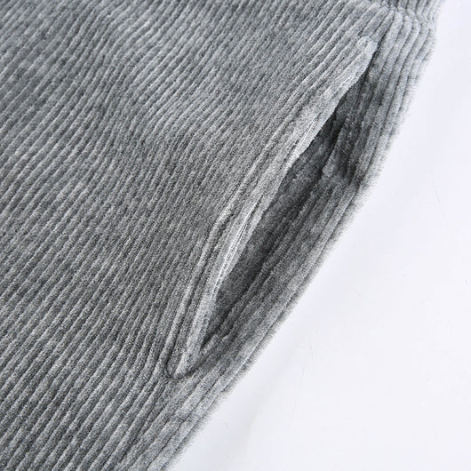 Pantalones de Pana Cintura Alta con Bolsillos - Corte Relajado y Slim - Image 27