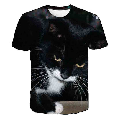 Playera de Verano para Niños Estampado Gatito Coreano - Image 68