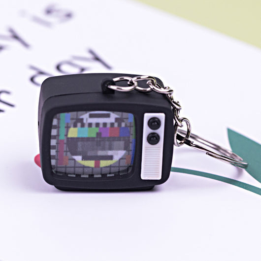 Llavero Miniatura TV Retro Terror Halloween - Accesorio Coleccionable
