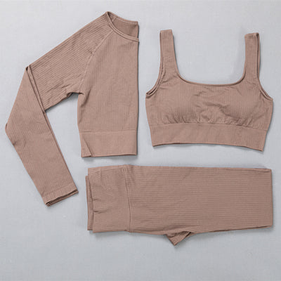 Conjunto Deportivo Yoga Jacquard Elástico Premium - Image 7
