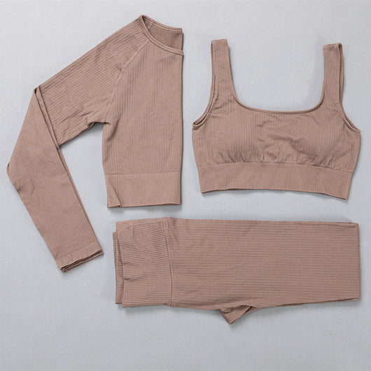 Conjunto Deportivo Yoga Jacquard Elástico Premium - Image 7