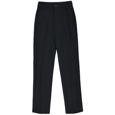 Pantalones Rectos Holgados Cintura Alta Elásticos para Otoño - Image 10
