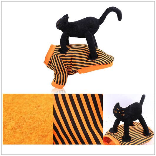 Ropa de Mascota Temática Halloween - Gato Negro, Araña y Calabaza - Image 10