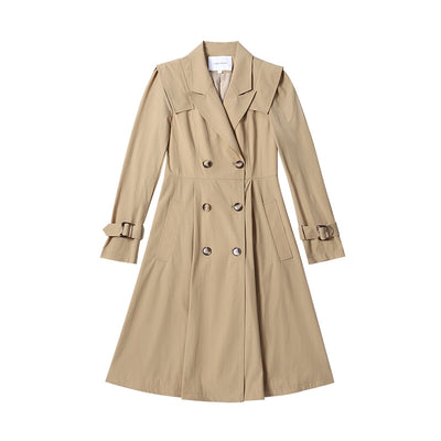 Abrigo Tipo Capa Midi Elegante Estilo Británico - Image 3