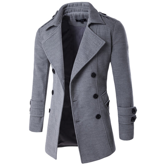 Abrigo Casual de Manga Larga para Hombre - Color Sólido - Image 15