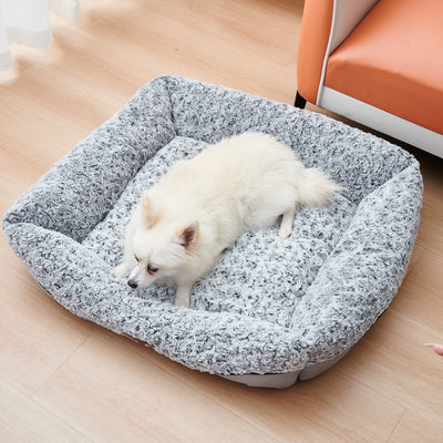 Cama Velvet Swirl para Perros Pequeños y Medianos con Cojín Removible y Efecto Calmante - Image 15