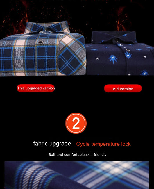 Camisa Térmica Acolchada a Cuadros para Hombre - Image 18