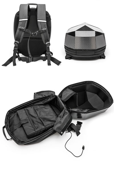 Mochila Impermeable para Casco de Motocicleta con Luz LED - Capacidad Full Face - Image 14