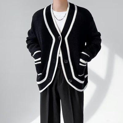 Cardigan Suelto Casual para Hombre - Suéter Tipo Chaqueta