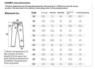 Pantalones Vaqueros Rotos Cintura Alta para Hombre Corte Recto - Image 6