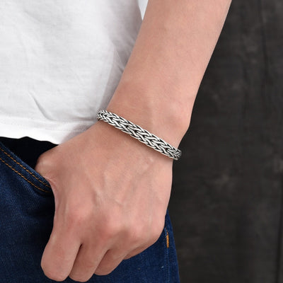 Pulsera de Plata 925 Tejida a Mano - Diseño Fashion - Image 3