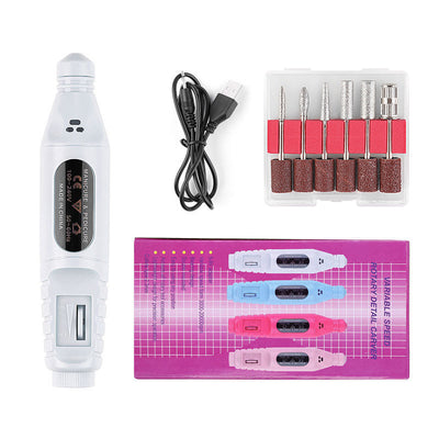 Pulidor de Uñas Portátil USB - Herramienta de Manicura Profesional