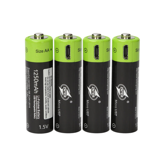 Baterías Recargables USB 1.5V AA - Juego de 4 con Cable de Carga - Image 5
