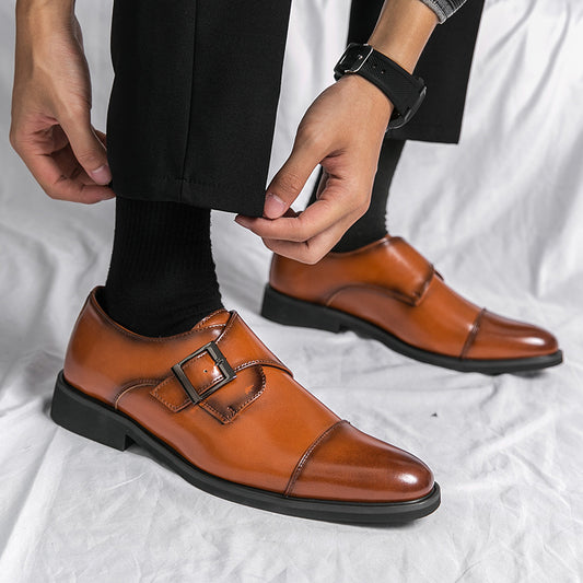 Zapatos de Tacón Bajo Estilo Británico Moderno