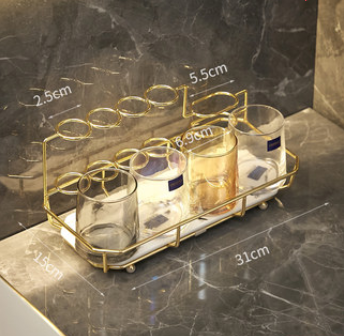 Organizador de Baño con Luz LED - Repisa Múltiple para Cepillo Eléctrico, Enjuague y Accesorios - Image 9