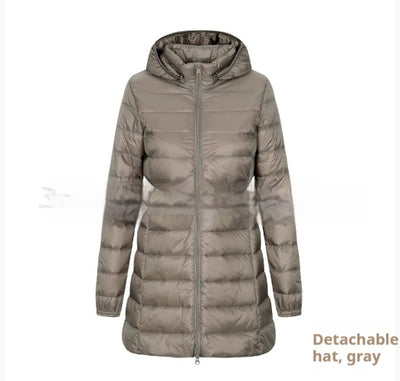 Abrigo Ligero de Plumas Desmontable para Otoño e Invierno - Image 11