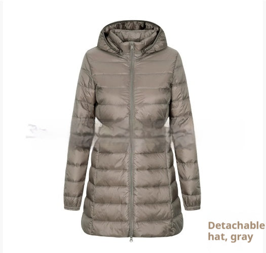 Abrigo Ligero de Plumas Desmontable para Otoño e Invierno - Image 11