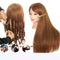 Cabeza Maniquí Profesional de Cabello Real - Rizos y Secado