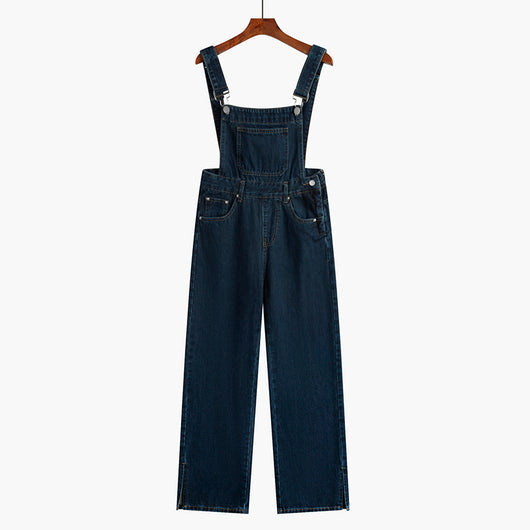 Overol Denim Cintura Alta Holgado para Primavera - Image 10