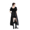 Vestido Camisero con Paneles de Gasa Plisada
