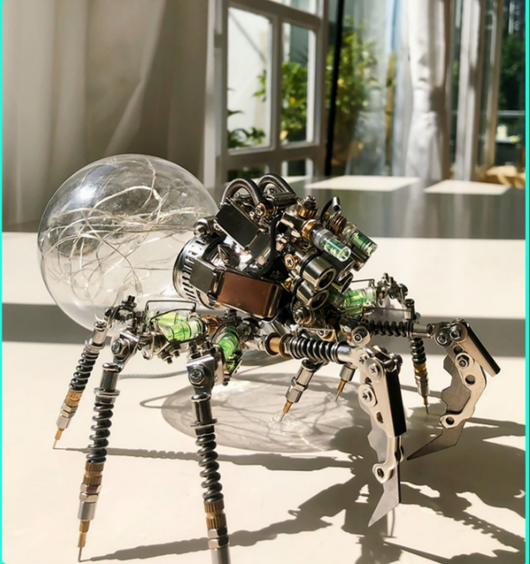 Ornamento Araña Cyberpunk de Metal Artesanal - Decoración Futurista - Image 5
