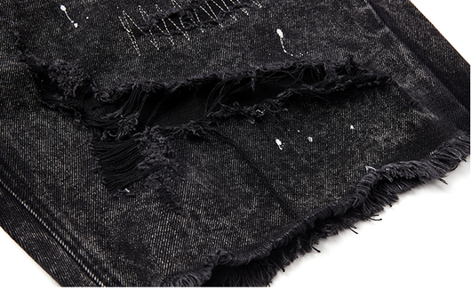 Shorts de Mezclilla Rotos con Parches - Estilo Urbano Desgastado para Hombre - Image 15