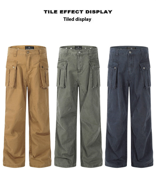 Overol Vintage Desgastado con Bolsillos Grandes - Image 10