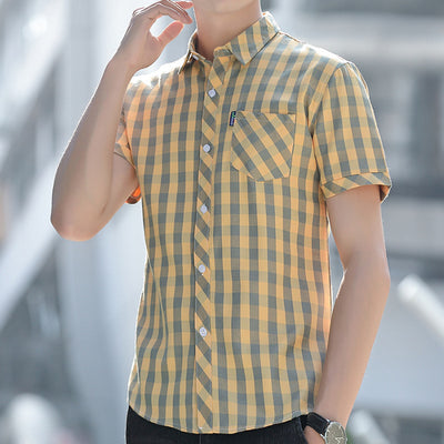 Camisa de Verano para Hombre a Rayas Resistente a Arrugas - Image 11