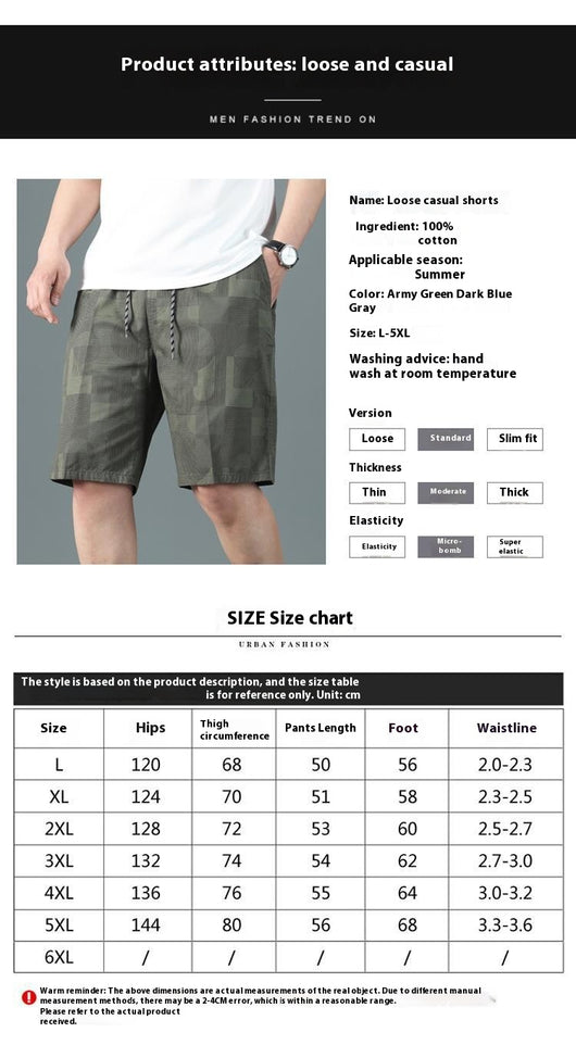 Pantalones Cortos Impresos Casuales de Moda Ligera - Image 9