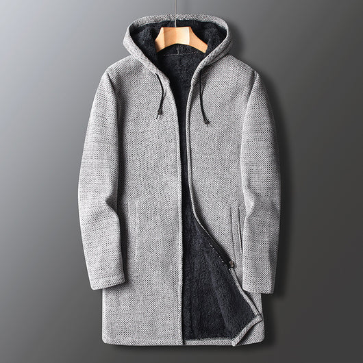 Suéter Casual para Hombre con Forro de Terciopelo Grueso - Image 5
