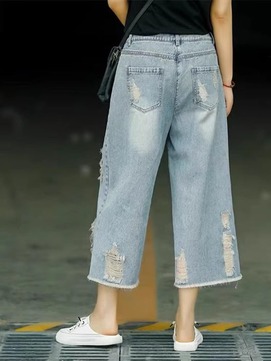 Pantalón Ancho Cintura Alta Retro Estilizante - Image 14