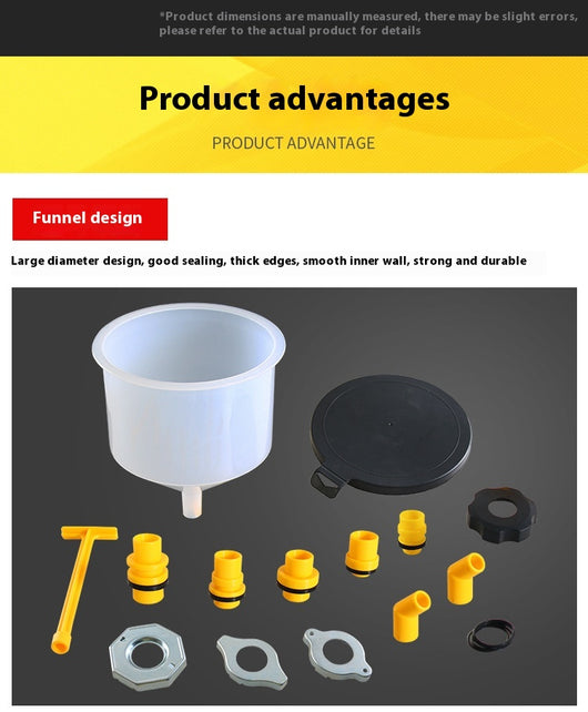 Set de 15 Embudos de Plástico para Refrigerante y Anticongelante - Image 10