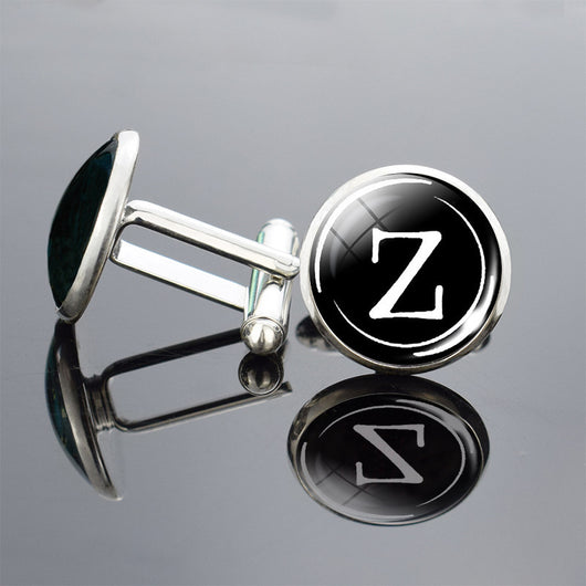 Gemelos de Letras Inglesas en Metal Precioso con Brillo Diamante - Image 58