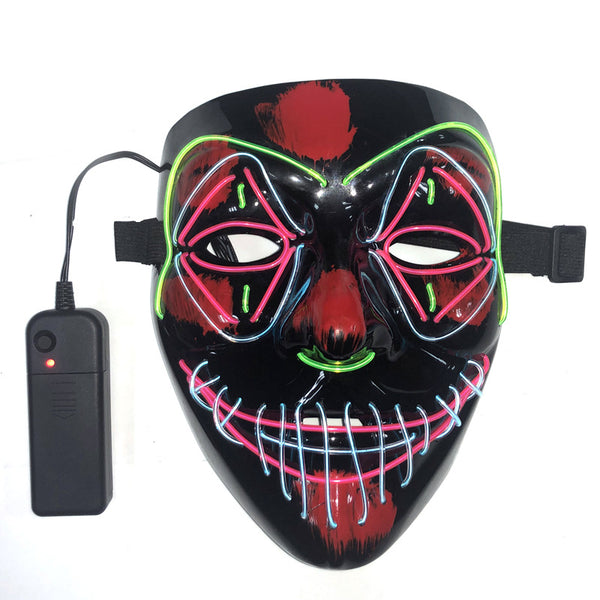 Máscara Fantasma Iluminada EL para Festival de Horror Halloween - Image 4