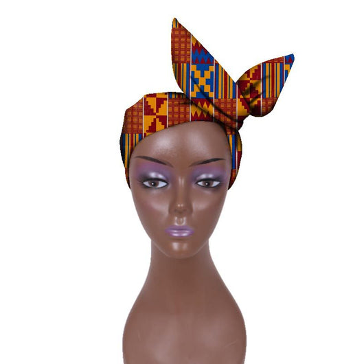 Cinta para la Cabeza Ankara Ajustable - Tela Batik Conmemorativa - Image 13