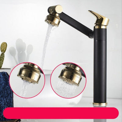 Grifo de Cocina Moderno Negro y Dorado en Metal - Image 3