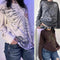 Playera Casual con Diseño Estampado y Costillas