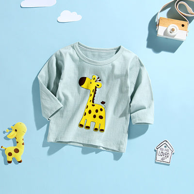 Camiseta Infantil de Algodón Puro con Manga Larga - Image 20