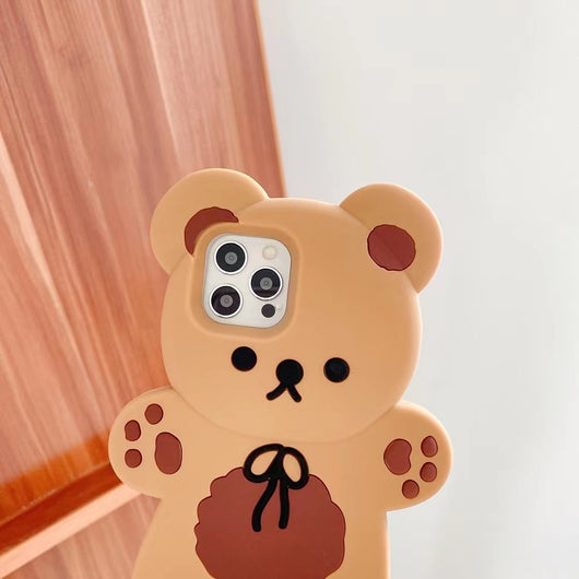 Funda de Celular Osito de Peluche Antiimpacto de Silicona Suave - Image 13